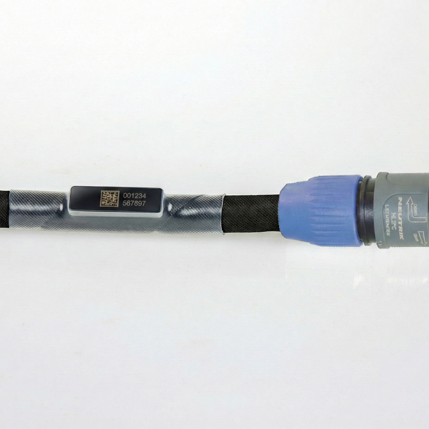 RFID cable tag with QR code