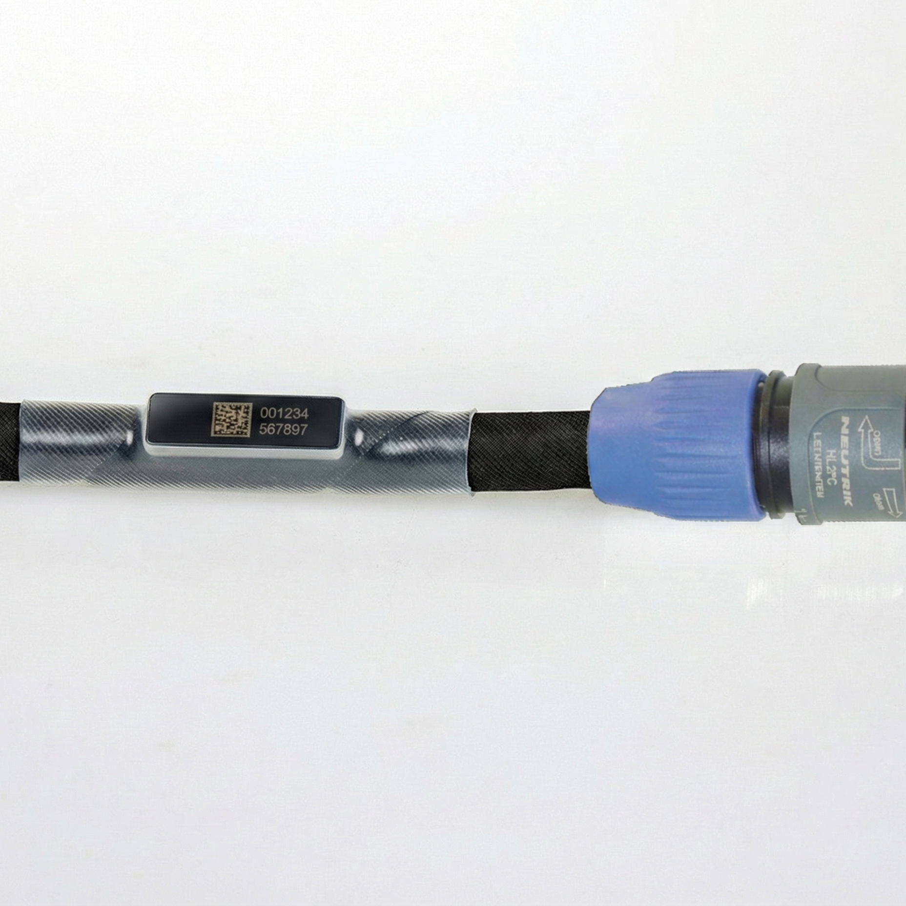 RFID cable tag with QR code