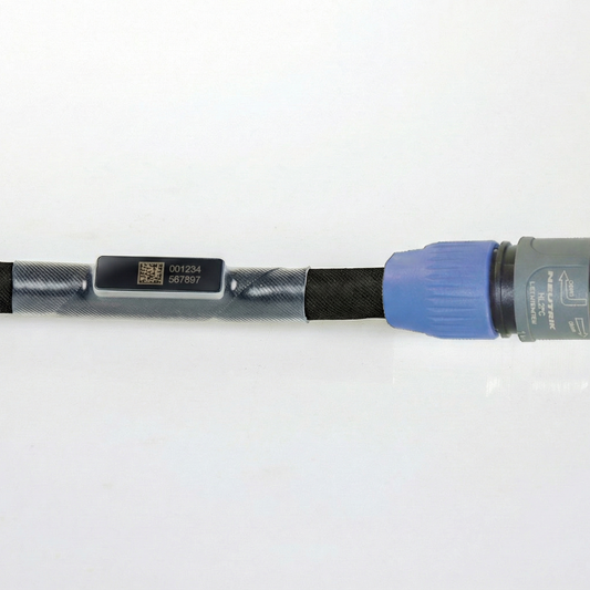 RFID cable tag with QR code