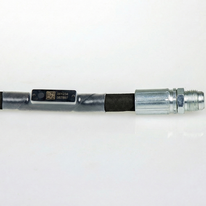 Cable with RFID tag heat shrunk to it