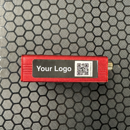 RFID on metal sticker with QR code for Decimator converter